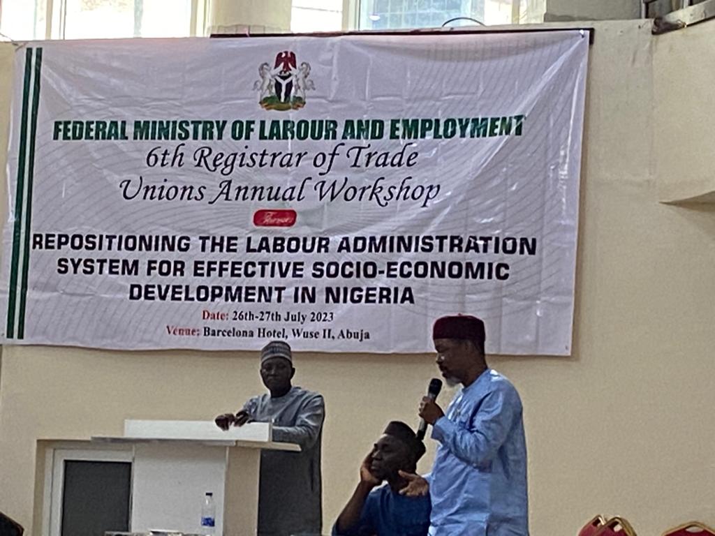 PENGASSAN participates at the 6th Registrar of Trade Unions’ Annual National Workshop
